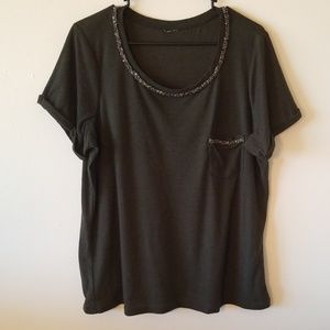 Torrid Rhinestone Accented T-shirt